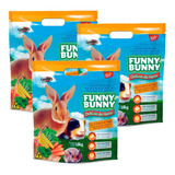 Ração Coelho E Roedores Funny Bunnny 1,8kg Kit 3 Unidades