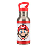 Botella De Metal Con Sorbete De Super Mario