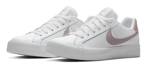 Tenis Para Mujer Nike Court Royale Ac Blanco/rosa 