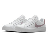 Tenis Para Mujer Nike Court Royale Ac Blanco/rosa 