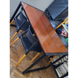 Vendo Mesa Estilo Industrial + 4 Sillas Milán Usado 