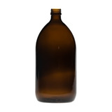 Botella Vidrio Cilindrica Ambar 1lt X10 Und. Jvl Shop