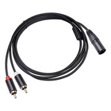 A Xlr A Cable Dual Alta Compatibilidad Macho Y Splitter 1m