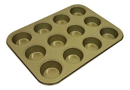 Molde De Teflon Para 12 Muffins Cupcakes Horno - Sheshu
