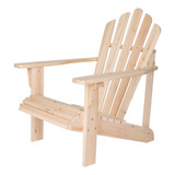 Silla Tipo Adirondack Estilo Westport En Madera Natural Sh