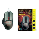 Mouse Gamer Aoas K80 Rgb Iluminacion Led 3200 Dpi + Garantia