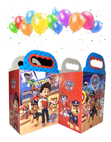 Paw Patrol Caja Dulcera Tipo Bolo 50 Niños 