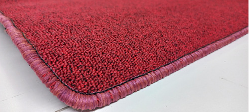 Carpeta Alfombra Boucle Rojo Con Orillado 2x2,50mts