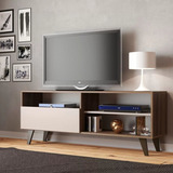 Repisa Mueble Tv 55 Modelo Brasil Color Nogal 140 Cm