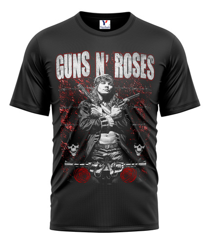Playera Guns And Roses, Peso Completo 100% Algodón 