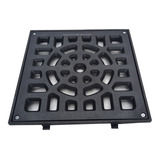 Rejilla De Piso Plástica Reforzada Pvc 20 X 20 Cm Negra