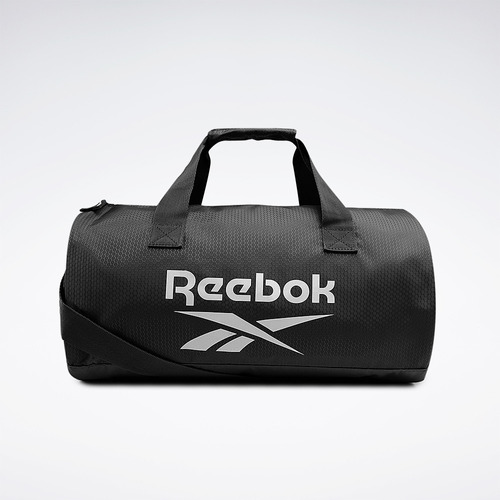 Bolsa Plyo Unissex Reebok Acambamento Dos Ferragens Níquel Cor Preto Correia De Ombro Preto Desenho Do Tecido Liso