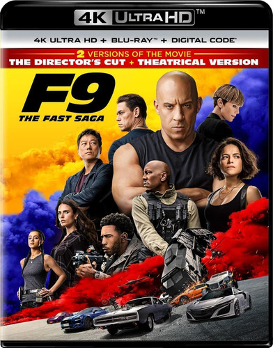 Rapidos Y Furiosos 9 F9 Fast Saga Pelicula 4k Uhd + Blu-ray