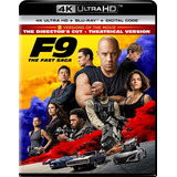 Rapidos Y Furiosos 9 F9 Fast Saga Pelicula 4k Uhd + Blu-ray