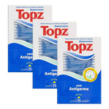 Cotonete Topz Caixa 75 Unidades Kit C/3 Unidades