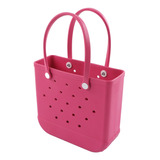 Bolsa De Playa De Goma S Para Mujer, Impermeable, Con Agujer