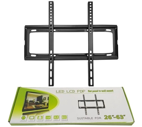 Soporte De Pared Base Para Tv De Pantalla Plana 26'' - 63'' Color Negro