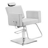 Cadeira Cabelereiro Barbeiro Poltrona Square Class Branco