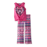 Conjunto Niña Corazón Rosa  Polera Y Pantalón Pogo Club