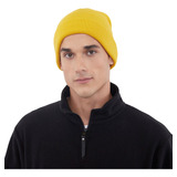 Gorro Lana Liso Mostaza Corona