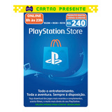 Cartao Playstation Psn Gift Card Br R$ 240 Reais