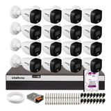 Kit Intelbras 16 Câmeras Vhd 1220 B Full Color + Hd 2 Tb