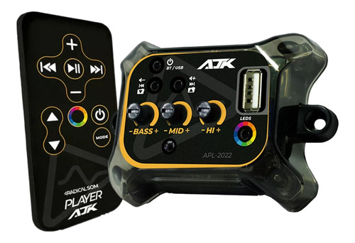 Player Ajk Serie 2 + Controladora De Leds 2 Em 1 C/ Usb Bt