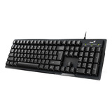 Teclado Genius Smart Kb-102 Qwerty Español Color Negro