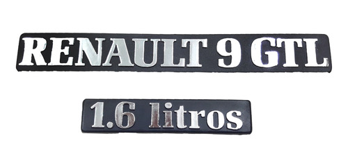 Kit Emblemas Renault 9 Gtl 1,6 Litros