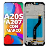 Modulo Pantalla Para Samsung A20s A207 Con Marco Display
