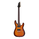 Guitarra Eléctrica Schecter C-6 Plus De Tilo Vintage Sunburst Con Diapasón De Palo De Rosa