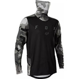 Polera Moto Ranger Drive Camo Negro Fox