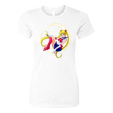 Camiseta Sailor Moon Serena Femenina Serie White Dama