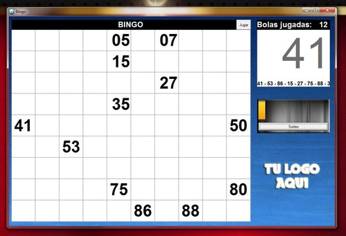 Bingo - Tablero Y Bolillero Virtual - Leer Bien La Desc.