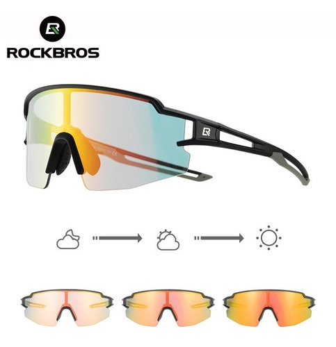 Gafas Fotocromaticas Rockbros Con Polarizado Espejo Uv 400 