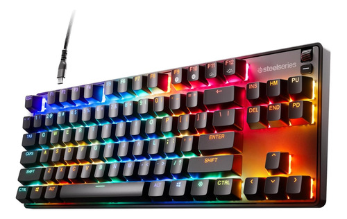 Steelseries Nuevo Apex 9 Mini Tkl, Mini Teclado Óptico 60 Pc