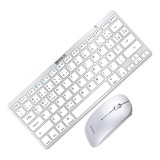 Kit Teclado E Mouse Sem Fio Bluetooth Wireless P/ Notebook