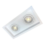 Spot Embutir Duplo Par20 Abs Recuado C/ Lamp. 7w 4000k