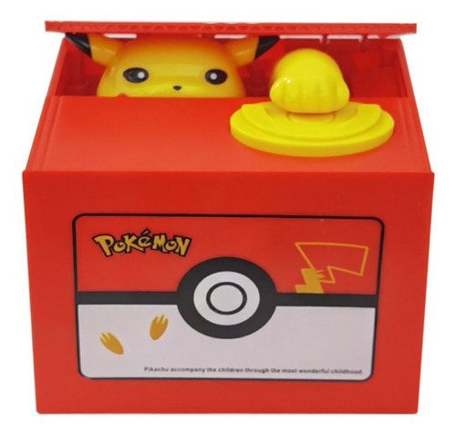 Alcancia Pikachu Roba Monedas Con Sonido Juguete Para Niños