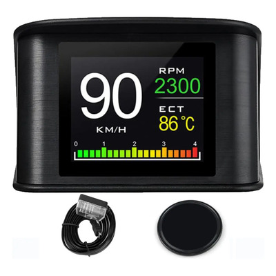 Velocímetro Obd2 Hud P10 Temperatura Del Agua Alarma Digital | Envío gratis