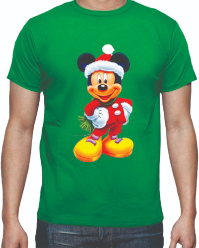 Camisetas Navideñas Mickey Mouse Navidad Adultos Niños Sam4