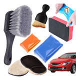 Kit Accesorios Limpieza Carro Cepillo Esponja Auto Coche