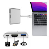 Hub Adaptador Multiportas Monitor Externo Macbook Air/pro M2