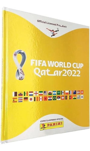 Copa Do Mundo 2022 Qatar Capa Dura Douraro 100 Figurinhas  