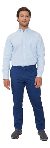 Pantalón Hombre Slim Fit Bolsillo Chino Navy Corona