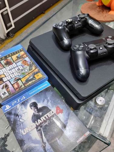 Ps4 Slim 500gb  Con 7 Juegos Físicos 10/10