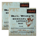 Cuerdas Para Guitarra Eléctrica Willy's 09-42, Paquete De 2