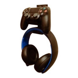 Suporte Para Controle Ps4 + Headphone De Parede ( Headset) P