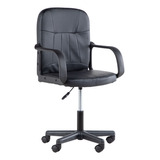 Silla De Escritorio Ejecutiva Ergonomica Ajustable Negro Material Del Tapizado Vinil Y Nailon