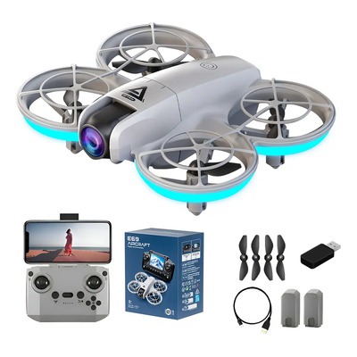 Drone Mini Ourlife D16 Dual Cámara 4k Con 2 Baterías Wifi Hd Control Remoto Doble Cámara Gesto Foto\u002Fvídeo Flujo De Luz Suspendido Para Principiantes\u002Fadultos Color Gris | Meses sin interés